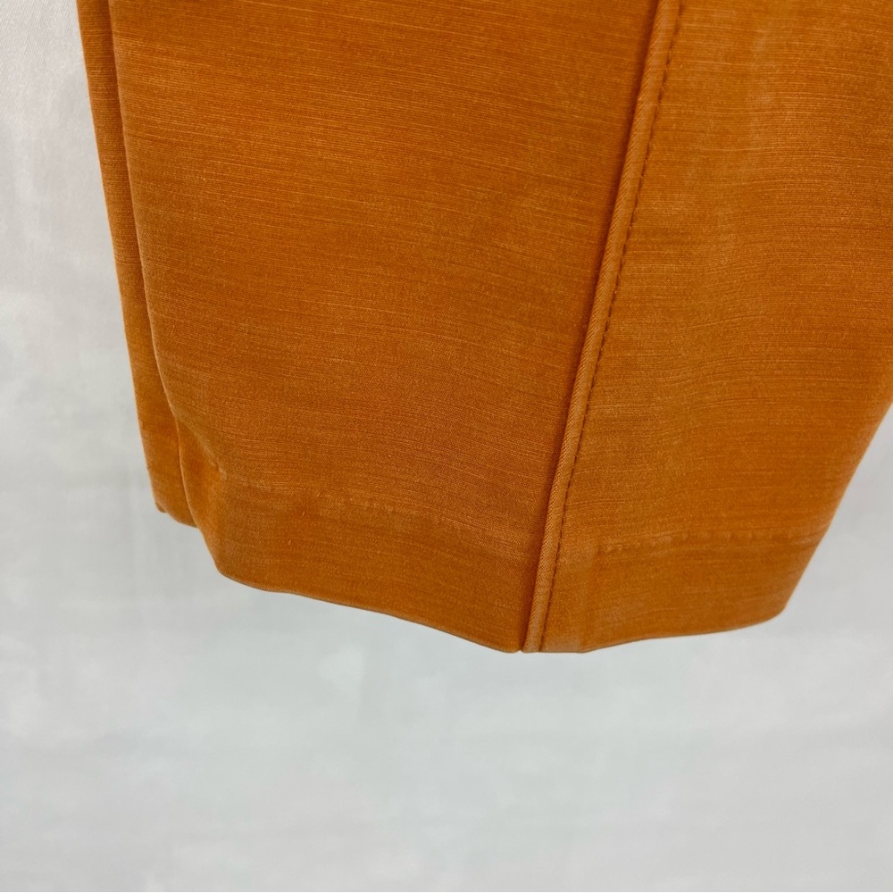 Tory Burch Orange Ankle Pants Women’s Size 12 Slim Fit Tapered‎ Leg - Picture 8 of 14